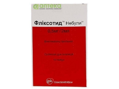 На фото - ФЛИКСОТИД  НЕБУЛЫ  суспензия д/инг., 0,5 мг/2 мл по 2 мл у небулах №10. На этой странице можно купить ФЛИКСОТИД  НЕБУЛЫ  в Америке США Канаде. А также узнать стоимость ФЛИКСОТИД  НЕБУЛЫ  в Америке США Канаде